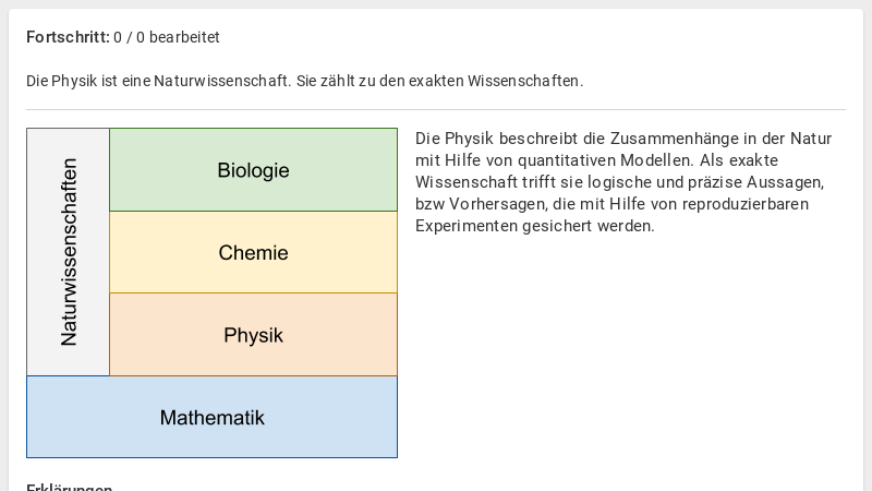 Physik - Grundlagen